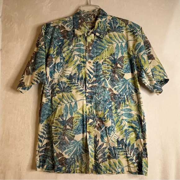 Cooke Street Honolulu Men's Short Sleeve Button Up Hawaiian Aloha Shirt Medium - Picture 1 of 11